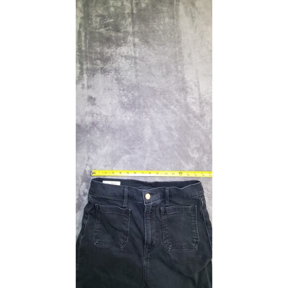 Gap Pants Womens Sz 29 Black 70s Flare High Rise Corduroy Stretch Retro Style C1 - Picture 5 of 10